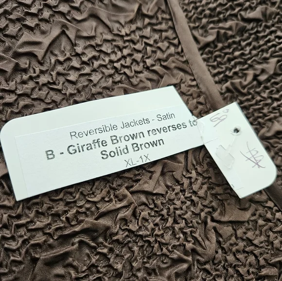 NEW C Scarf Co Cardigan with Animal Print Lining... Reversible and Strechy XL - Picture 7 of 14